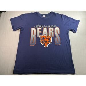 Vintage Chicago Bears T Shirt Mens XXL Navy Garan USA Single Stitch NFL Tee